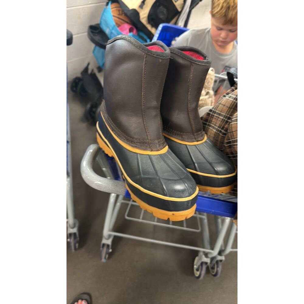 Polar Edge Men's Duck Boots with DuPont Thermolite Buffalo Plaid Lining